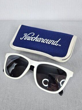 Knockaround Premiums Sunglasses I White Black I Unisex I with Case